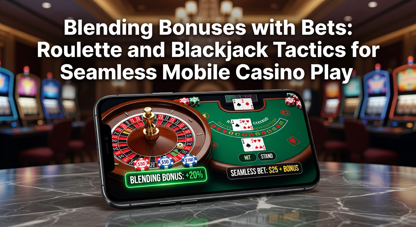 Smartphone mit Roulette-Rad und Bonus-Symbolen auf dem Bildschirm, das mobile Casino-Strategien illustriert
