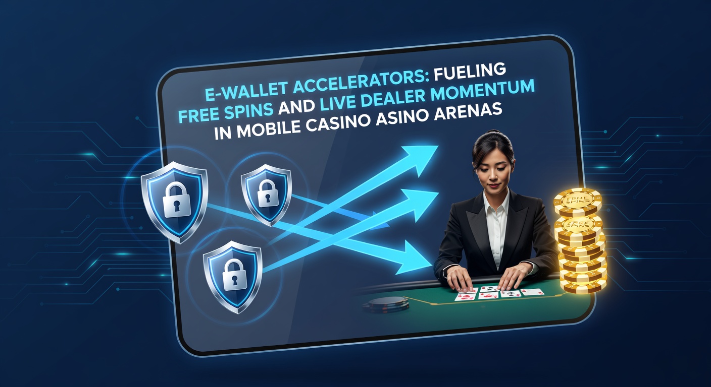 Smartphone mit E-Wallet-App und Casino-Symbolen, das schnelle Transaktionen in einem mobilen Casino darstellt