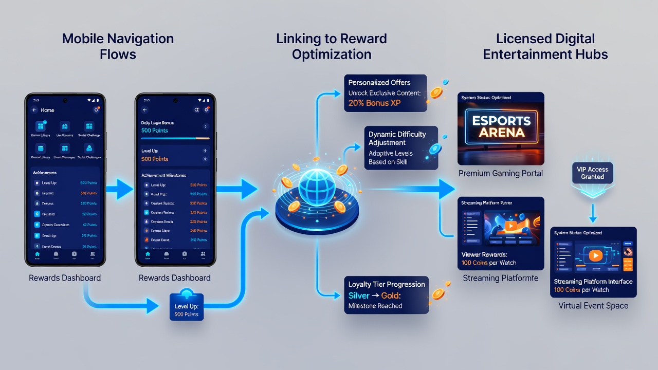 Analyse von Belohnungsoptimierung durch mobile Navigationsflüsse in digitalen Entertainment-Hubs