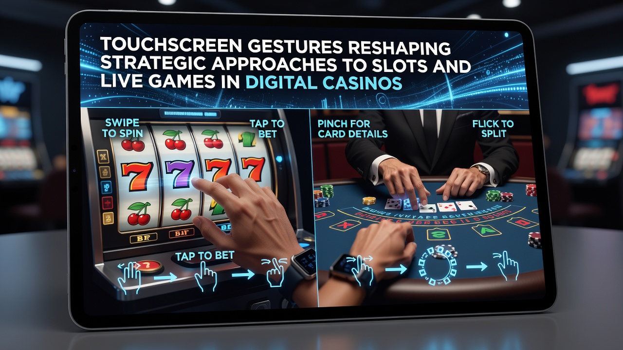 Live-Dealer-Spiele mit Touchscreen-Gesten auf mobilen Geräten