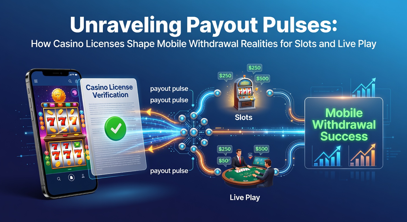 Grafik zeigt pulsierende Auszahlungsströme in einem mobilen Casino-Interface mit Lizenzen im Hintergrund